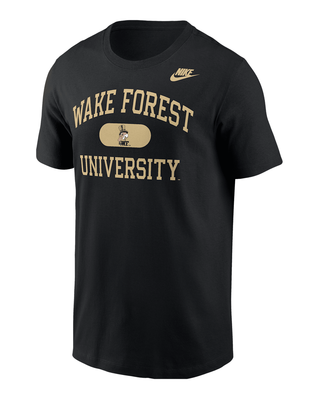 Wake Forest Demon Deacons Men's Nike College T-Shirt - Black