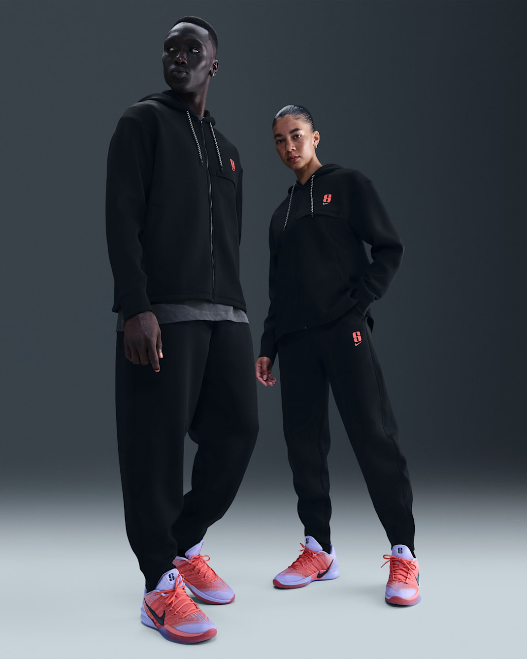 Sabrina Dri-FIT Loose Basketball Pants - Black/Purple Pulse/Magic Ember