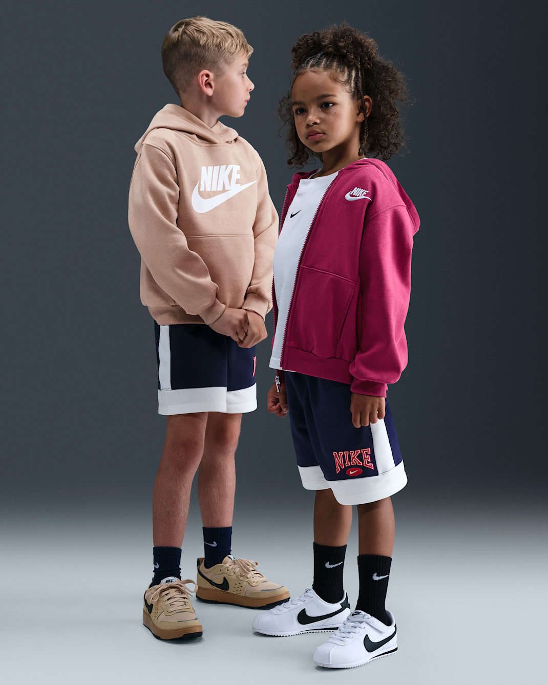 Nike Game Day Essentials Little Kids' French Terry Shorts - Midnight Navy