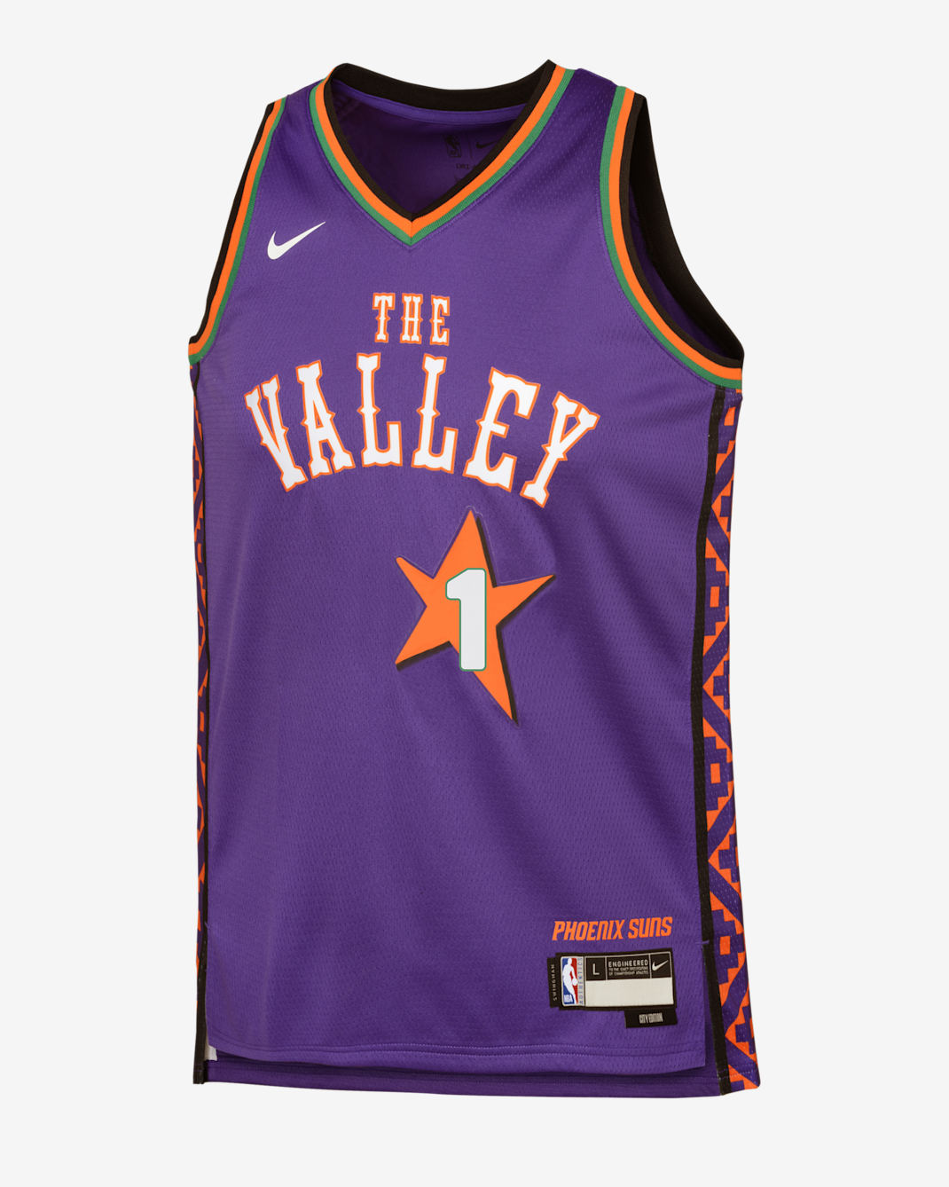 Devin Booker Phoenix Suns 2024/25 City Edition Big Kids' Nike Dri-FIT NBA Swingman Jersey - Field Purple