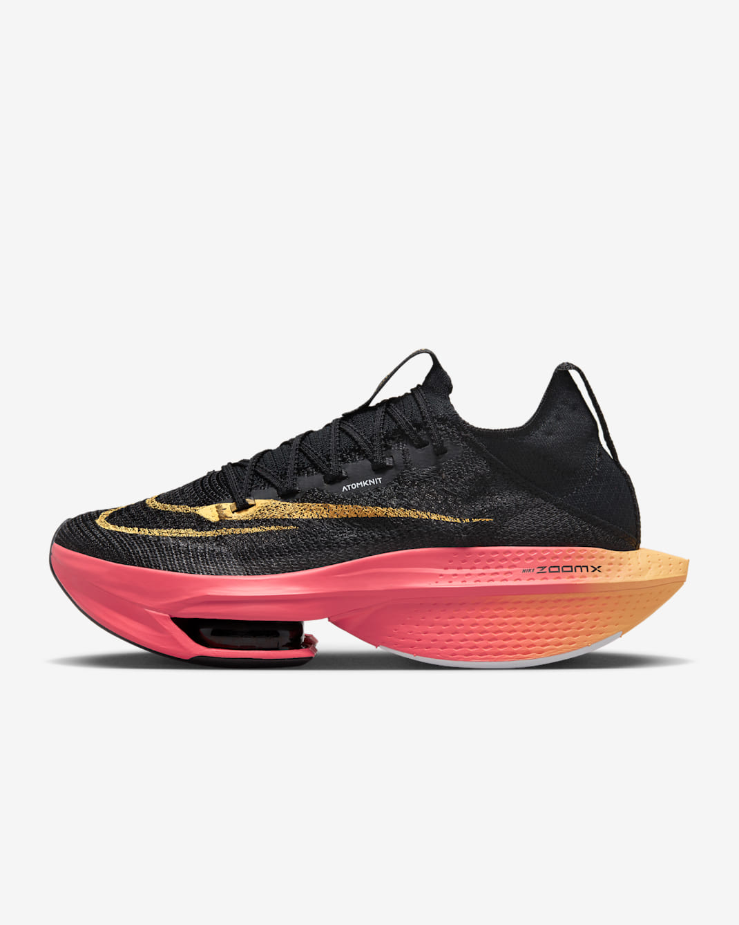 รองเท้าวิ่งโร้ดเรซซิ่งผู้หญิง Nike Alphafly 2 - ดำ/Sea Coral/ขาว/Topaz Gold