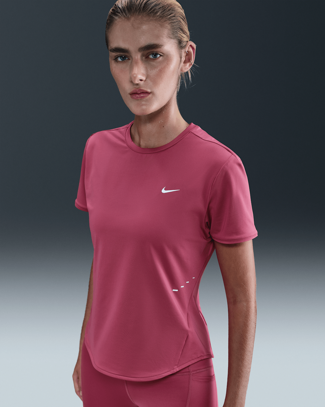 Nike Swift Women's Dri-FIT Short-Sleeve Running Top - Sweet Beet