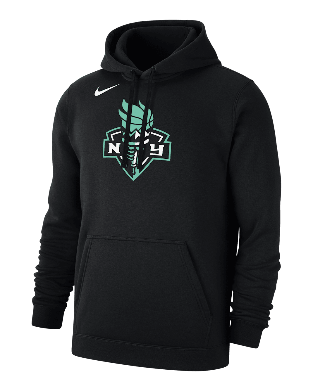 New York Liberty Club Men's Nike WNBA Fleece Pullover Hoodie - Black