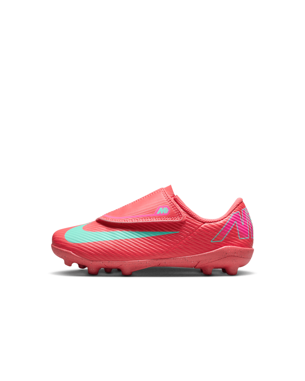 Nike Jr. Mercurial Vapor 16 Club Younger Kids' Multi-Ground Low-Top Football Boot - Ember Glow/Aurora Green