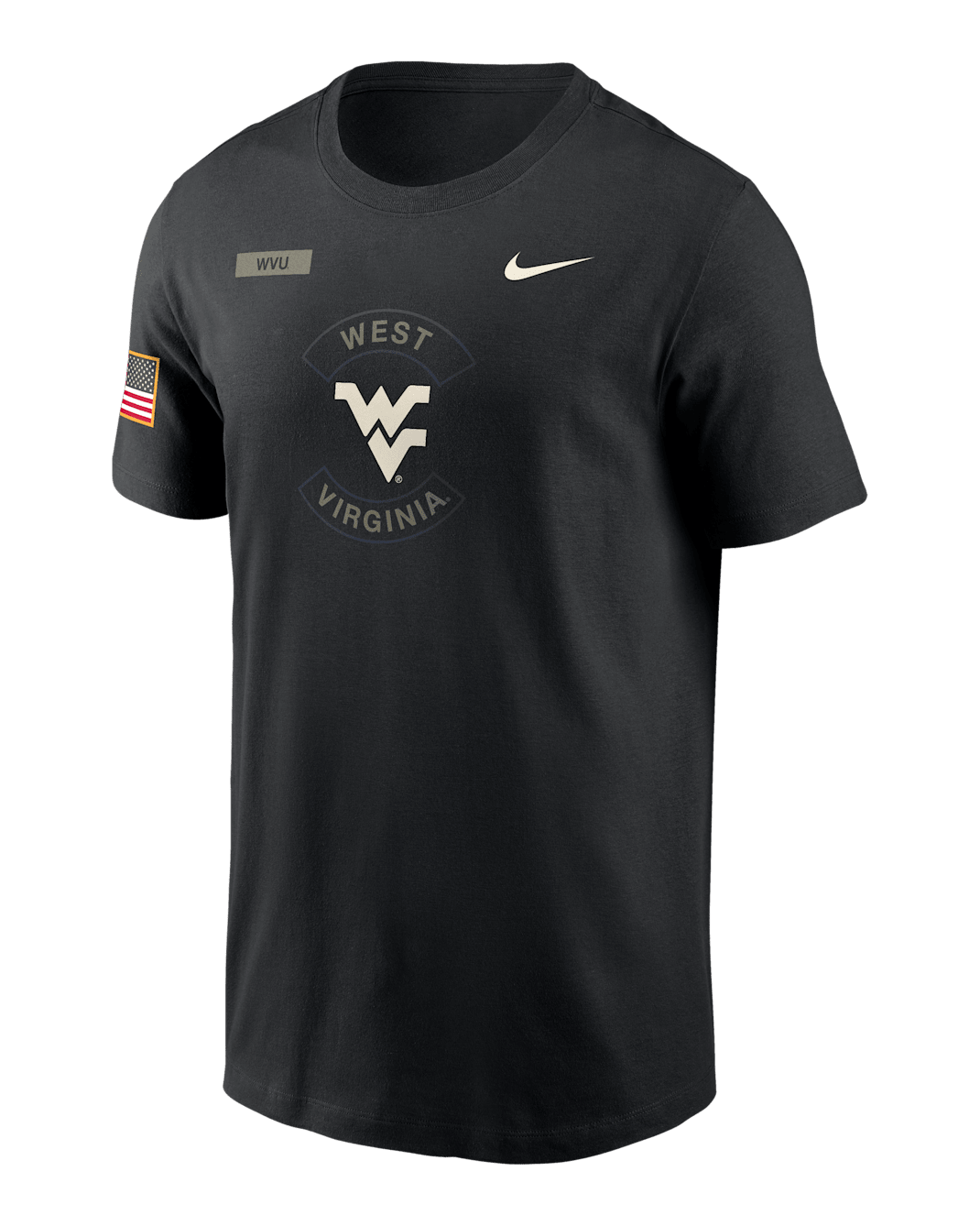 West Virginia Military Appreciation Men's Nike Dri-FIT College T-Shirt - Black
