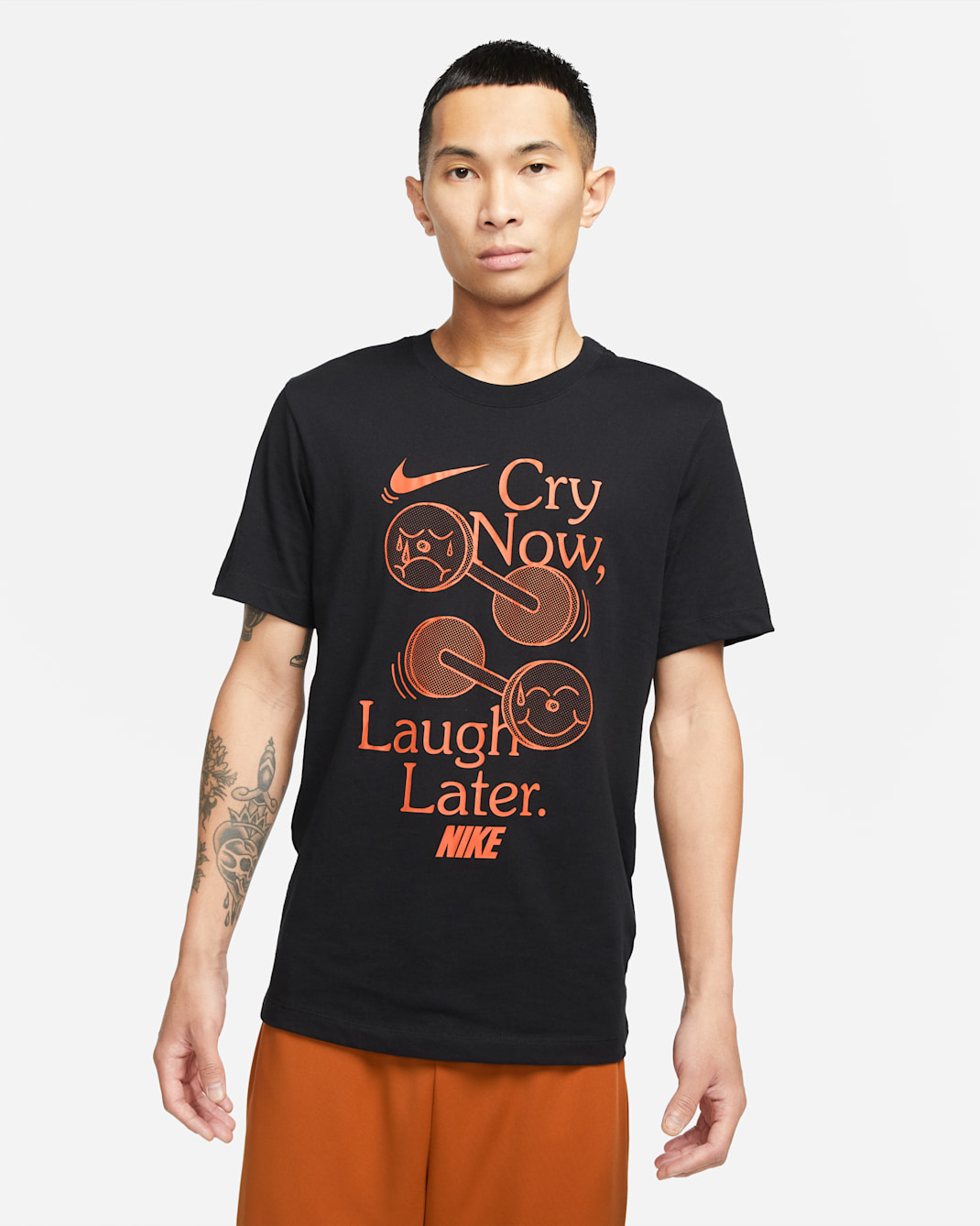 เสื้อยืดเทรนนิ่งผู้ชาย Nike Dri-FIT - ดำ