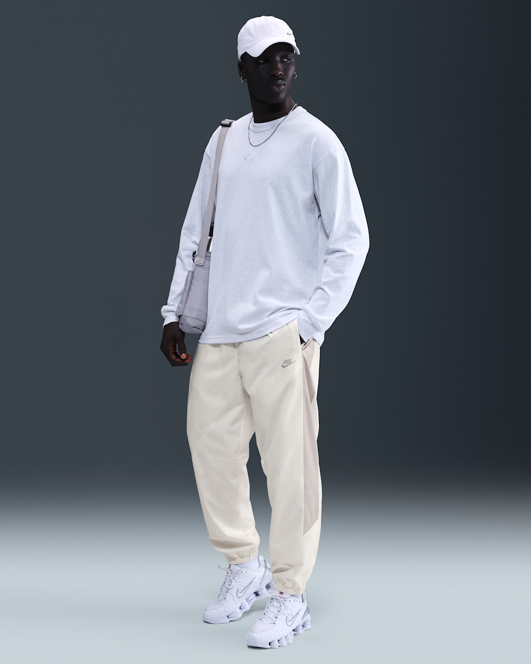 Nike Windrunner Men's Lined Pants - Sail/Light Iron Ore/Light Iron Ore