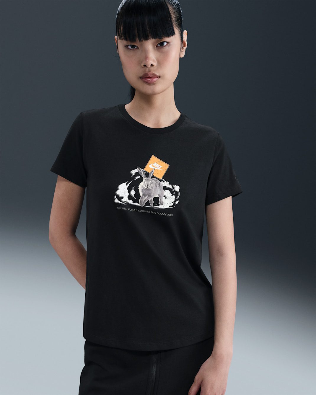 ナイキ スポーツウェア ウィメンズ Tシャツ - ブラック/ブラック