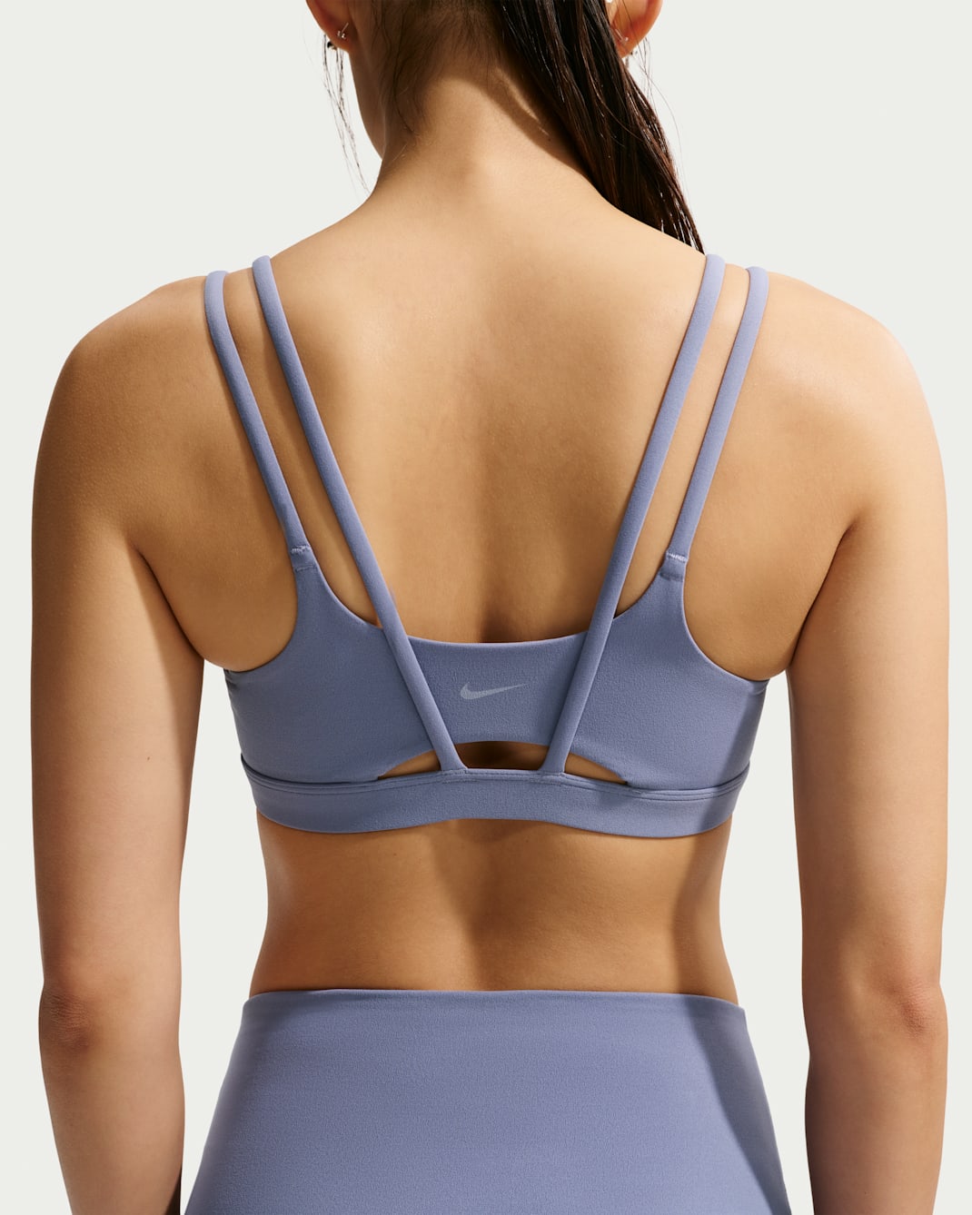 Nike Zenvy Strappy Women's Light-Support Padded Sports Bra - World Indigo/White