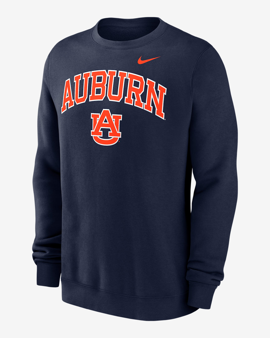 Auburn Arch Men's Nike College Pullover Crew - Navy