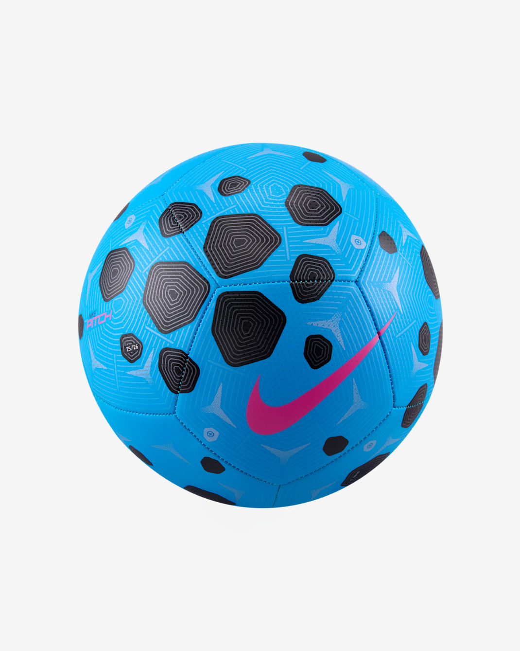 Nike Pitch Soccer Ball - Blue Glow/Black/Pink Blast