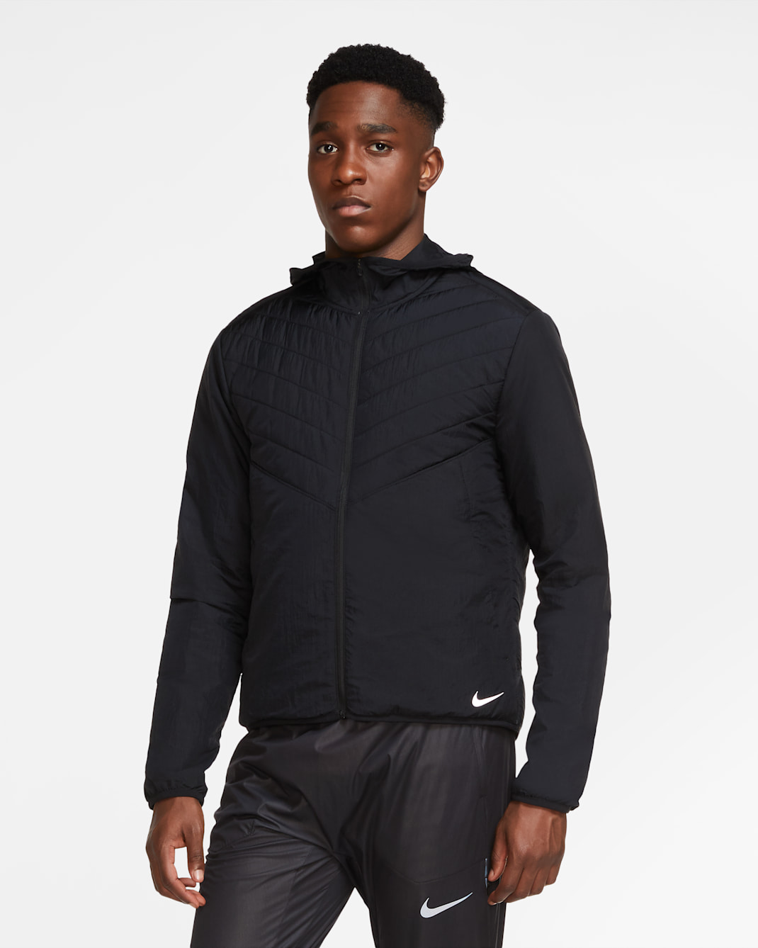 Nike AeroLayer Men's Running Jacket - Black/Black