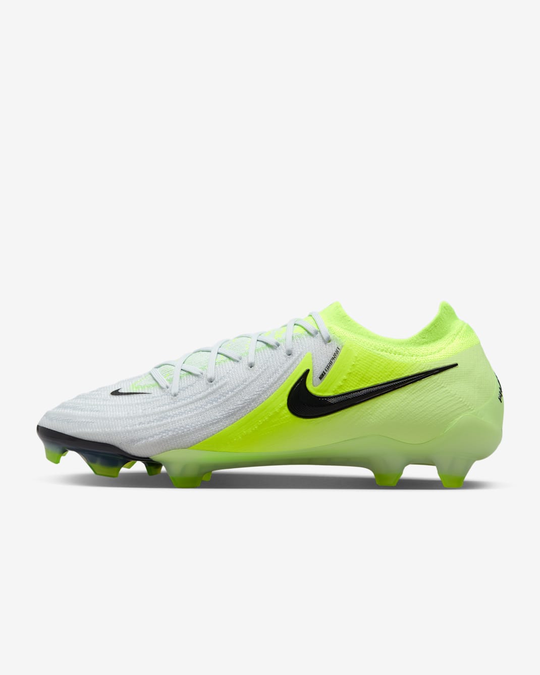 Nike Phantom GX 2 Elite Firm-Ground Low-Top Football Boot - Metallic Silver/Volt/Black