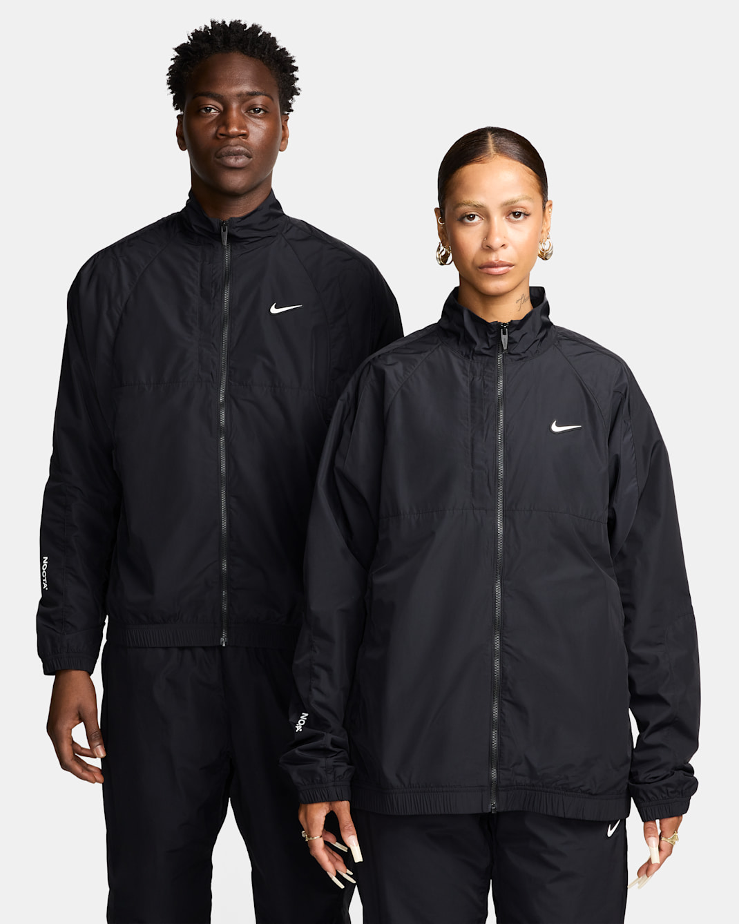 NOCTA Northstar Nylon Tracksuit Jacket - Black/Black/White