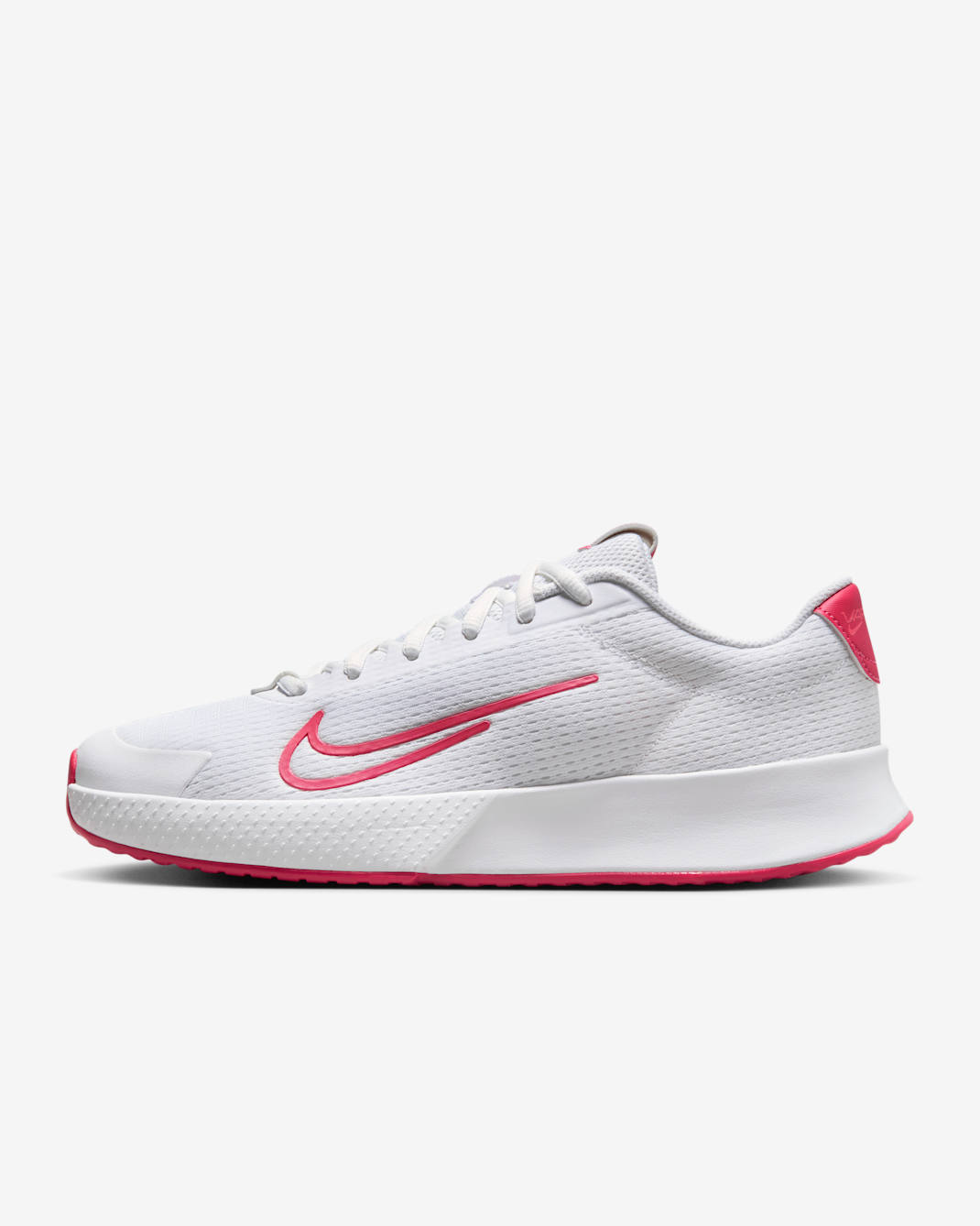 NikeCourt Vapor Lite 2 Women's Hard Court Tennis Shoes - White/Hot Punch/Crimson Tint/Aster Pink