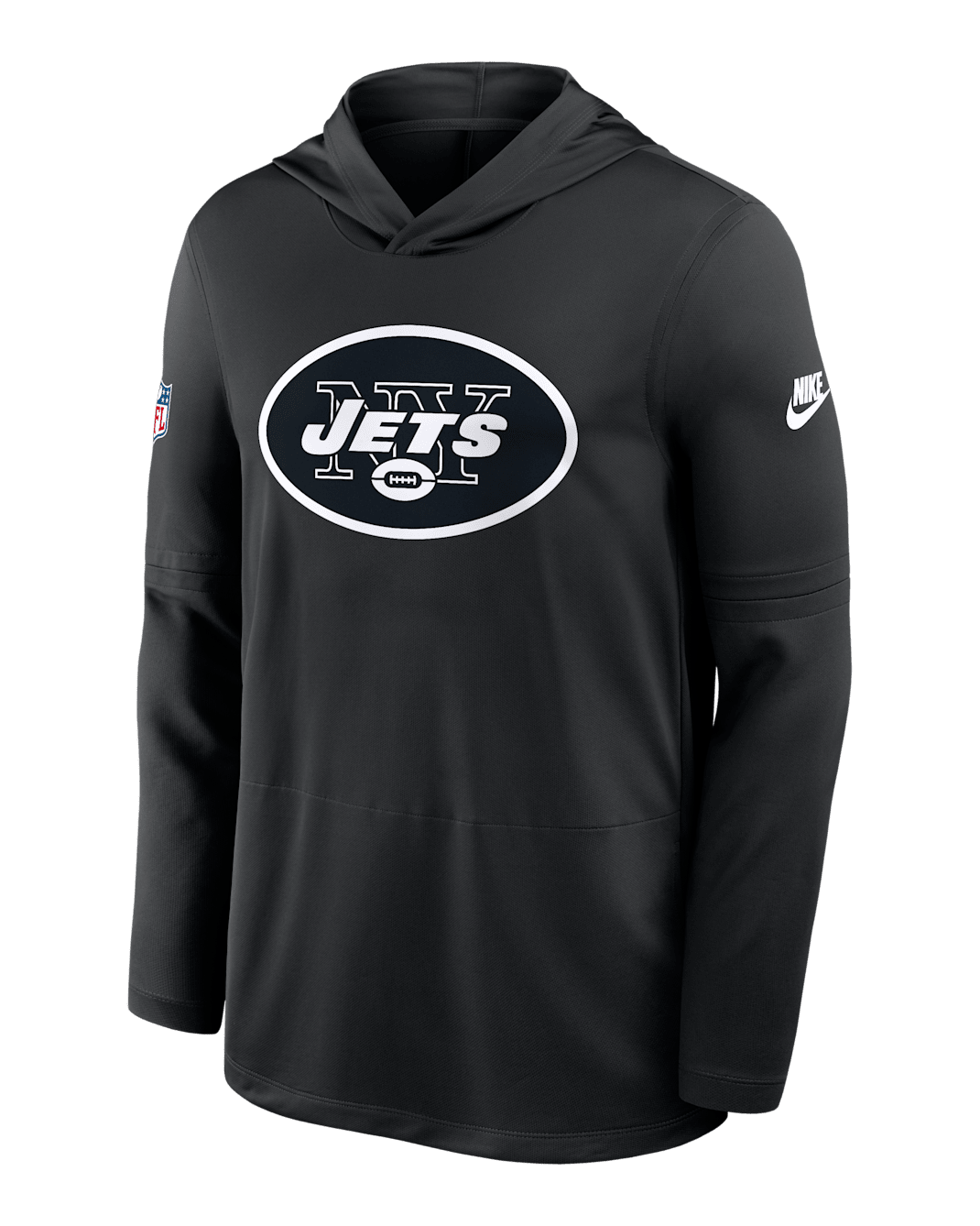 New York Jets Pass Accuracy Men's Nike Dri-FIT NFL Long-Sleeve Hooded Top - Black
