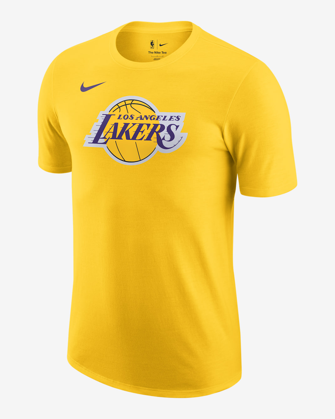 Ανδρικό T-Shirt Nike NBA Λος Άντζελες Λέικερς Essential - Amarillo