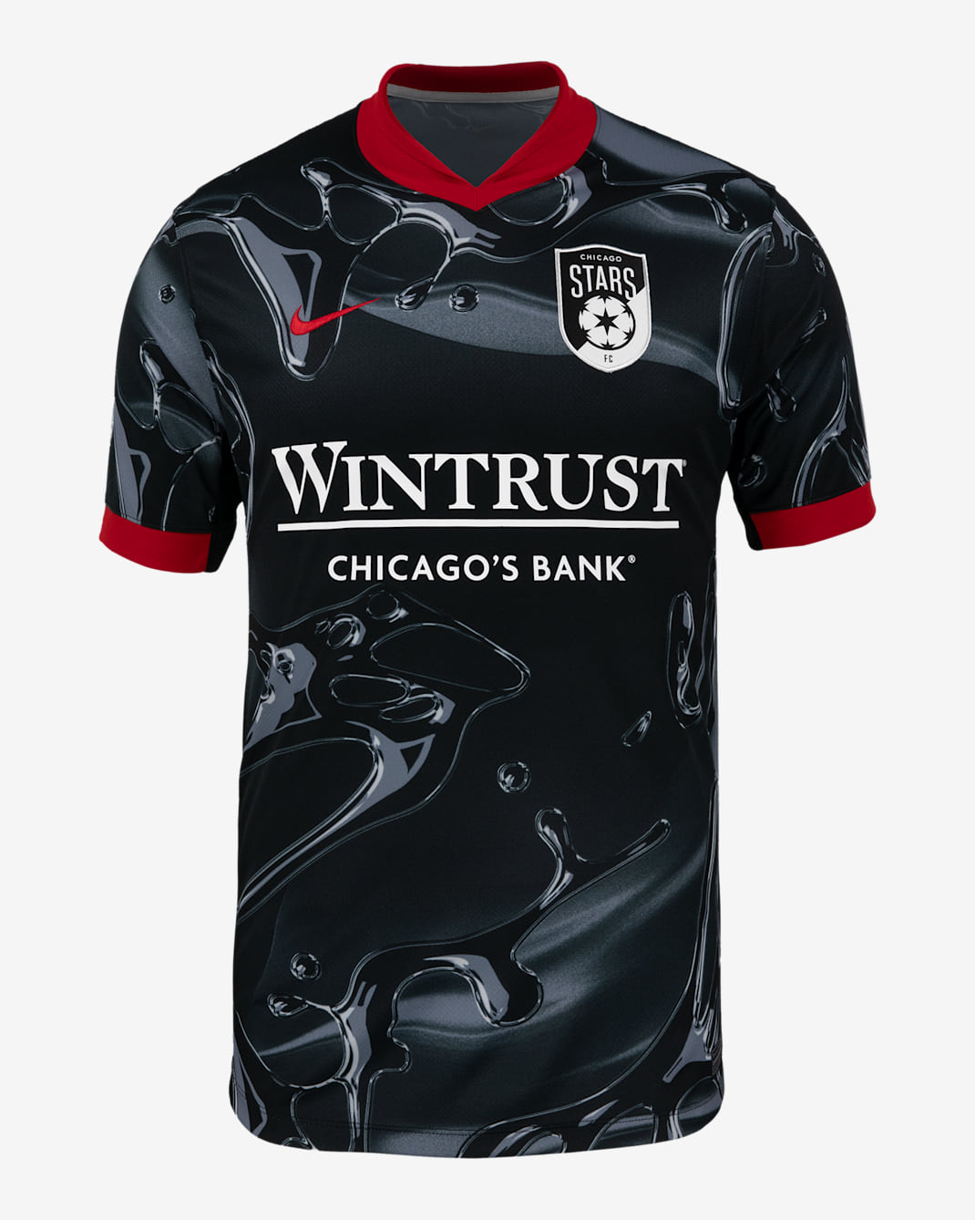 Chicago Stars FC 2025 Stadium Away Men's Nike Dri-FIT NWSL Replica Jersey - Black/Ashen Slate