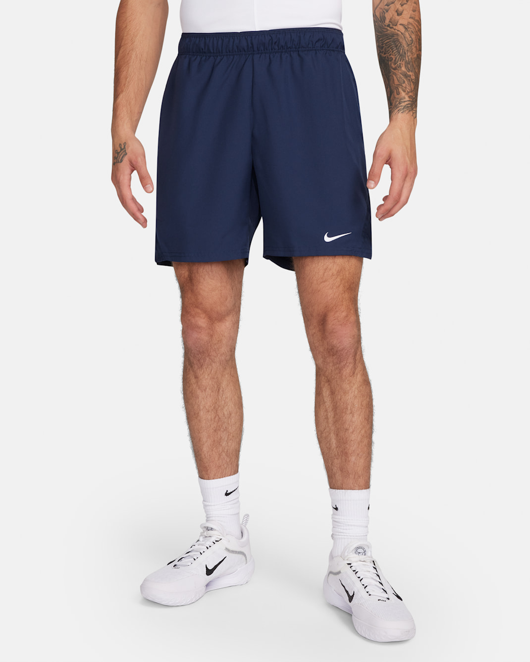 NikeCourt Victory Men's Dri-FIT 18cm (approx.) Tennis Shorts - Obsidian/White