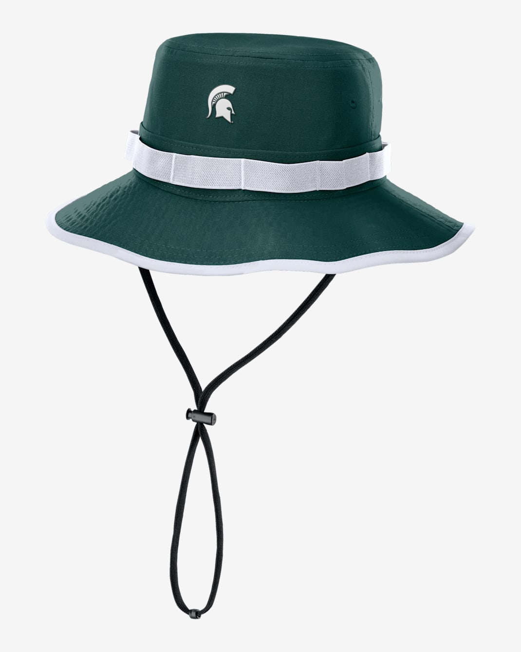 Gorro tipo pescador universitario Nike Dri-FIT para hombre Michigan State Sideline Apex Gameday Boonie - Verde