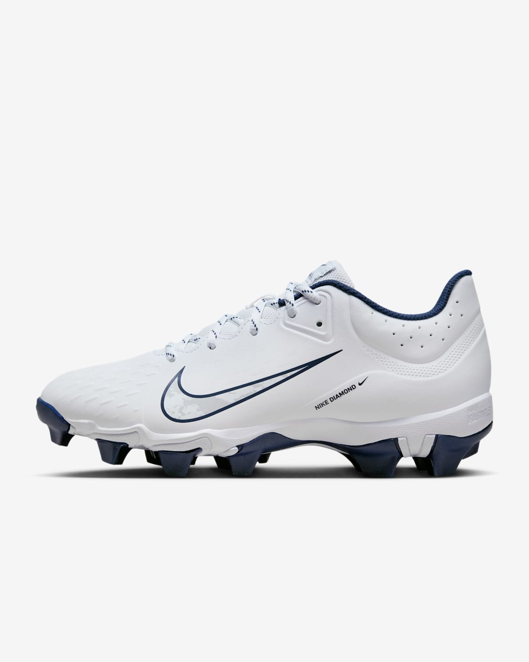 Nike Hyperdiamond 4 Keystone Women's Softball Cleats - White/Pure Platinum/Midnight Navy