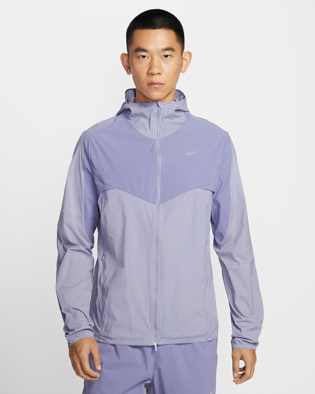 Nike Stride Men's Repel Running Jacket - Iron Purple/Indigo Haze/Light Thistle