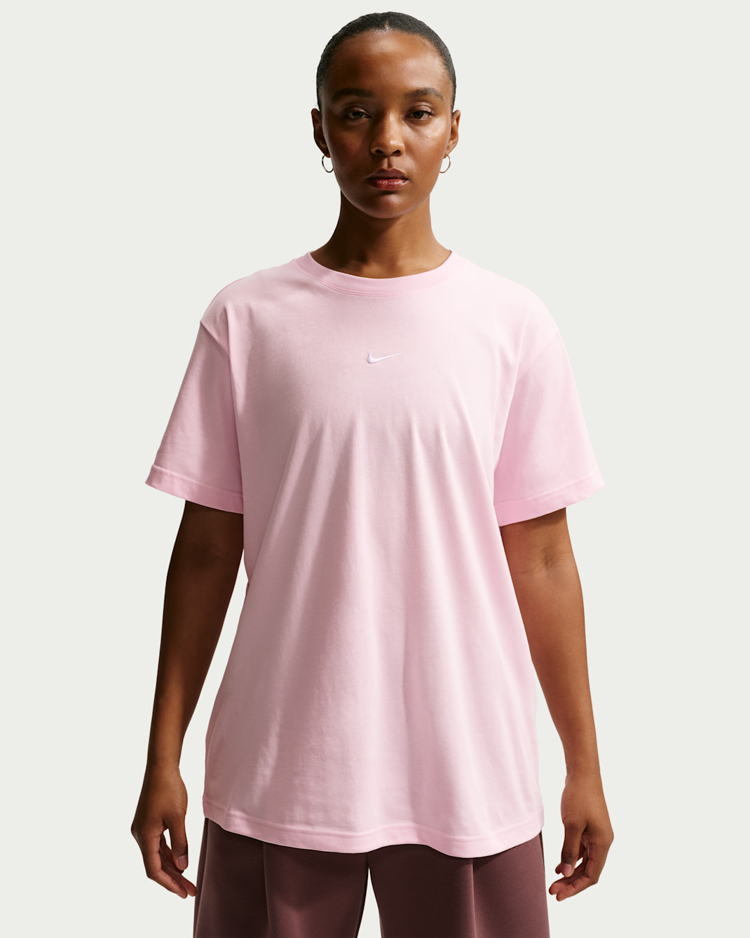 Nike Sportswear Women's Oversized Short-Sleeve T-Shirt - Pink Foam