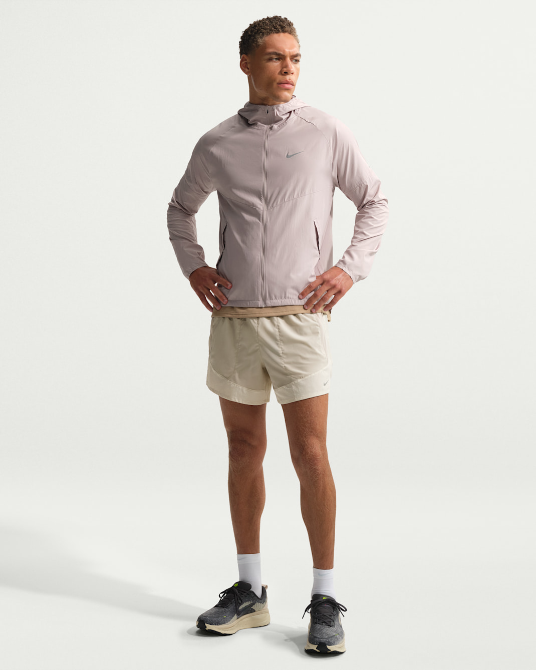 Nike Stride Men's Dri-FIT 5" Brief-Lined Running Shorts - Cream II/Birch/Natural