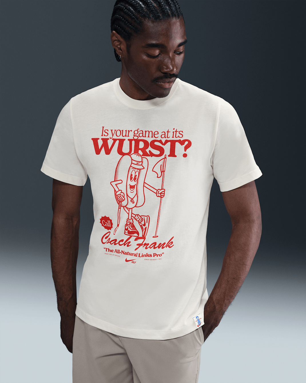 Nike Men's Golf T-Shirt - Soft Pearl