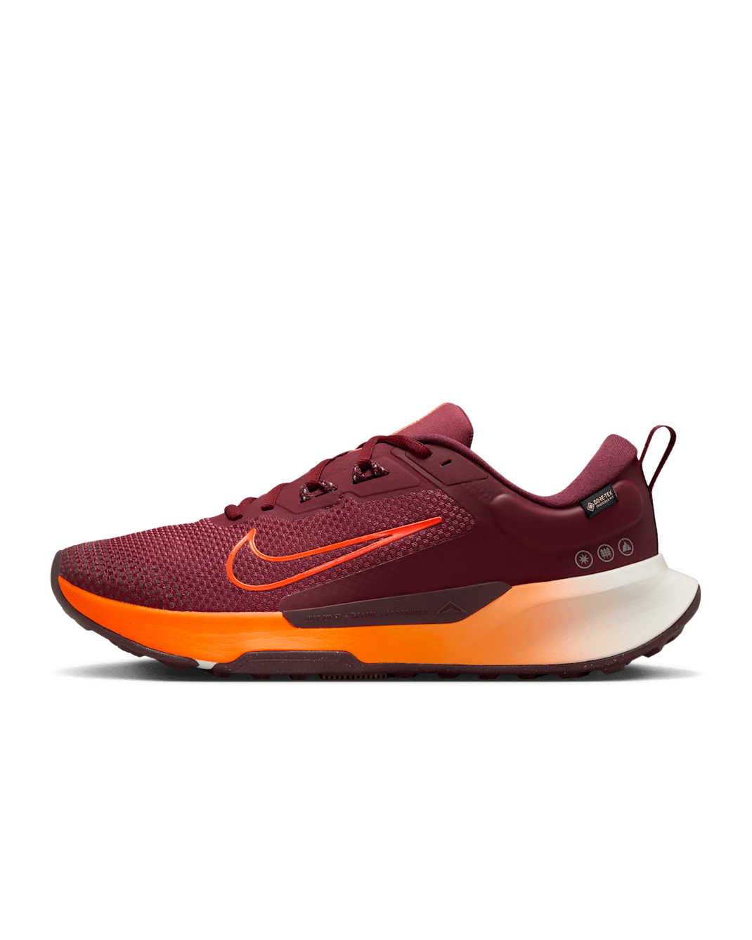 Nike Juniper Trail 2 GORE-TEX Men's Waterproof Trail-Running Shoes - Dark Team Red/Burgundy Crush/Sail/Hyper Crimson