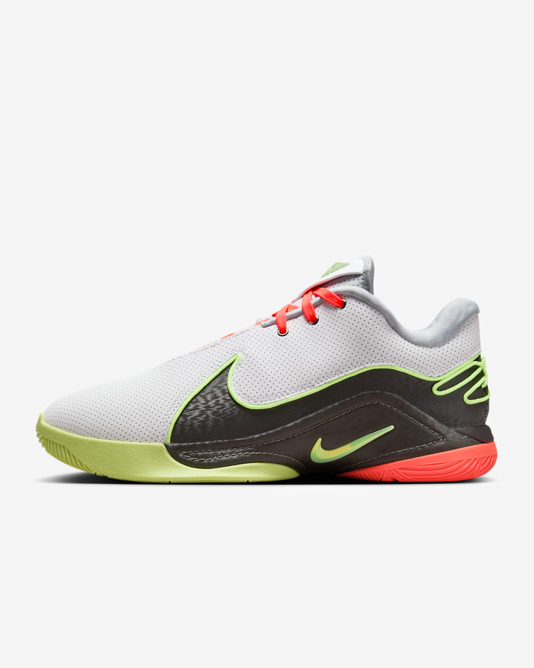 レブロン 22 "Crown Jewel" EP バスケットボールシューズ - ホワイト/ミディアムアッシュ/ホットラバ/ボルトグロー