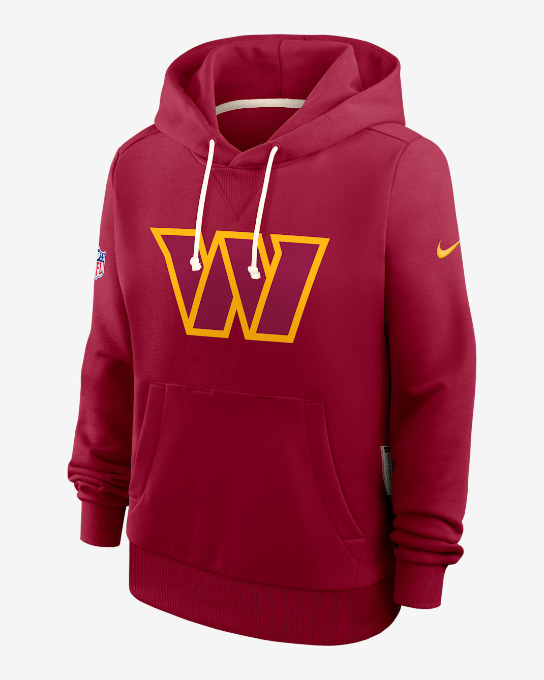 Sudadera con gorro sin cierre Nike Dri-FIT de la NFL para mujer Washington Commanders Sideline - Burdeos
