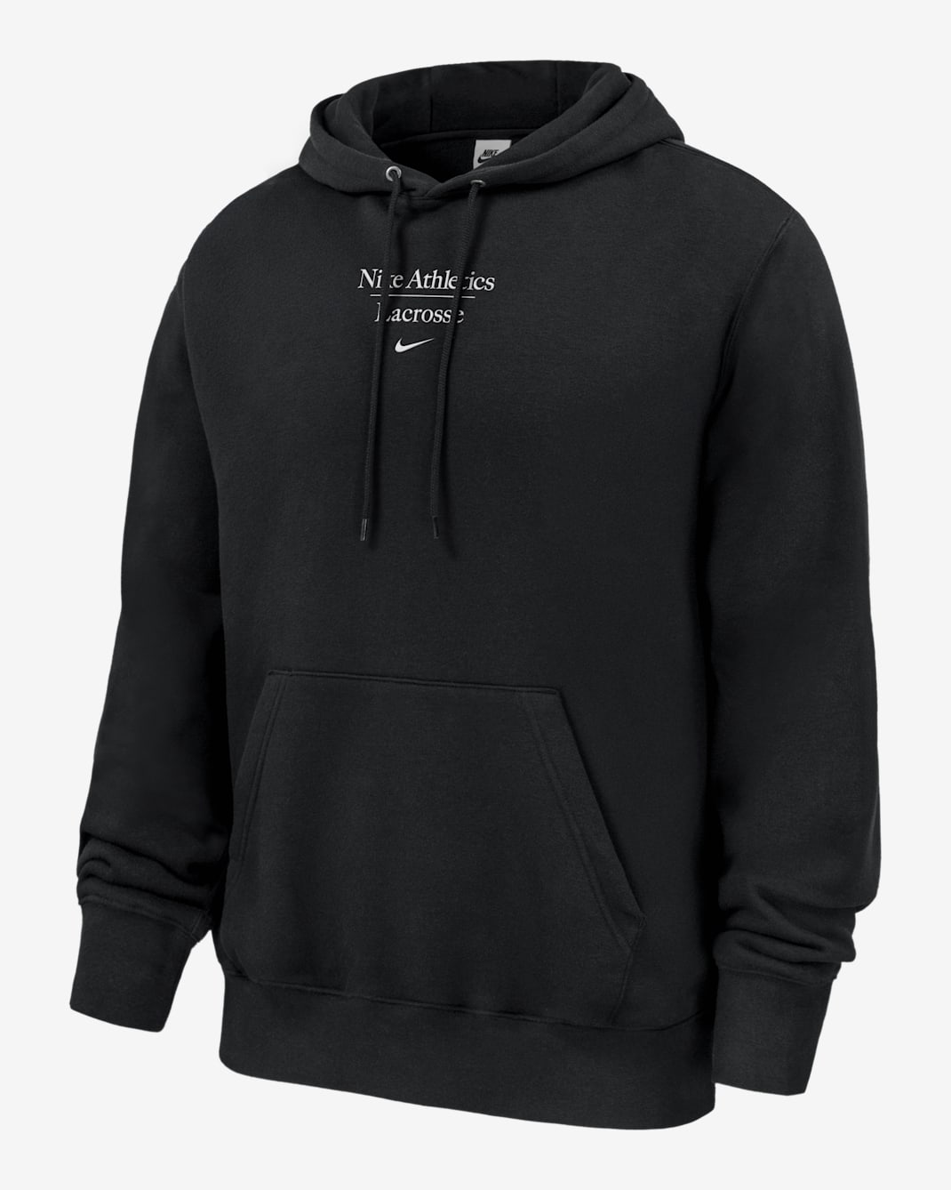 Sudadera de lacrosse con gorro sin cierre para hombre Nike Club Fleece - Negro