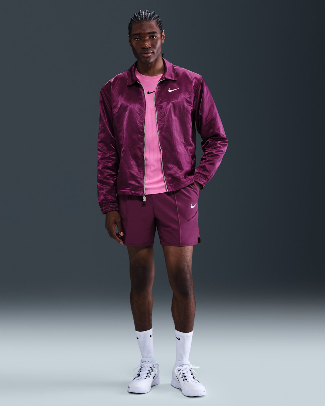 Pánské 15cm tenisové kraťasy NikeCourt Slam Dri-FIT - Bordeaux