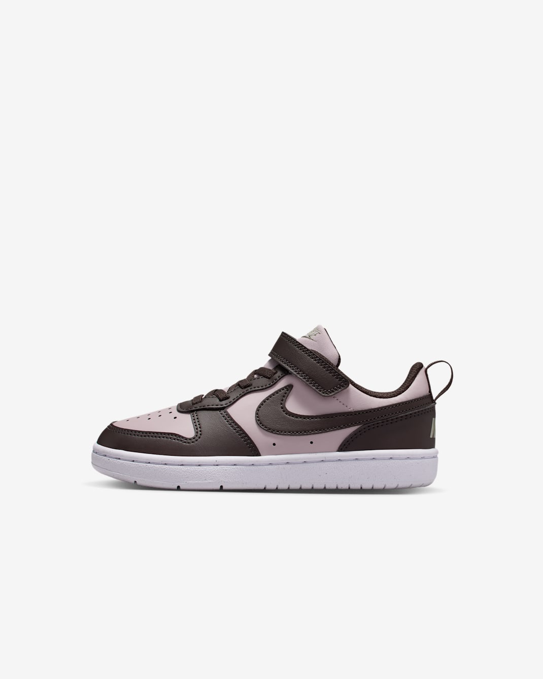 Nike Court Borough Low Recraft Younger Kids' Shoes - Particle Rose/Light Army/White/Velvet Brown