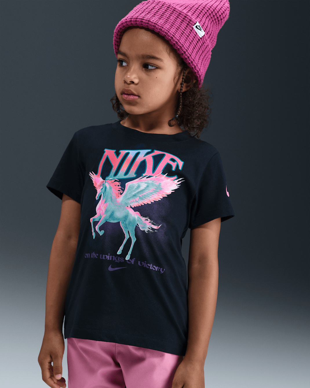 Playera Pegasus para niños de preescolar Nike - Negro