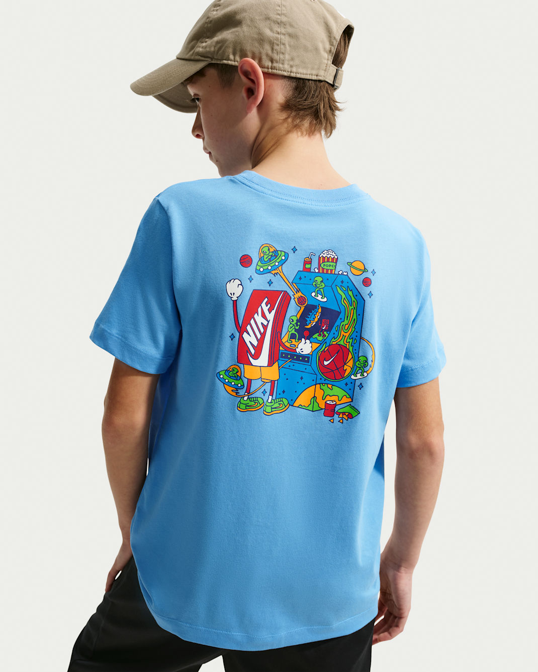 Nike Sportswear Big Kids' T-Shirt - University Blue