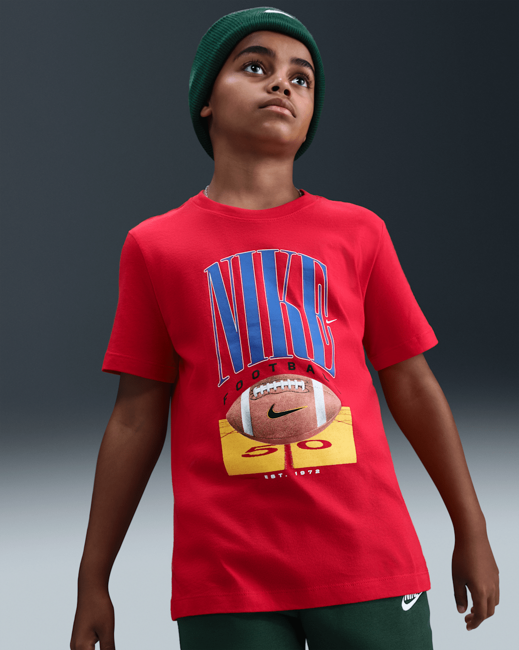 Nike Sportswear Big Kids' T-Shirt - University Red