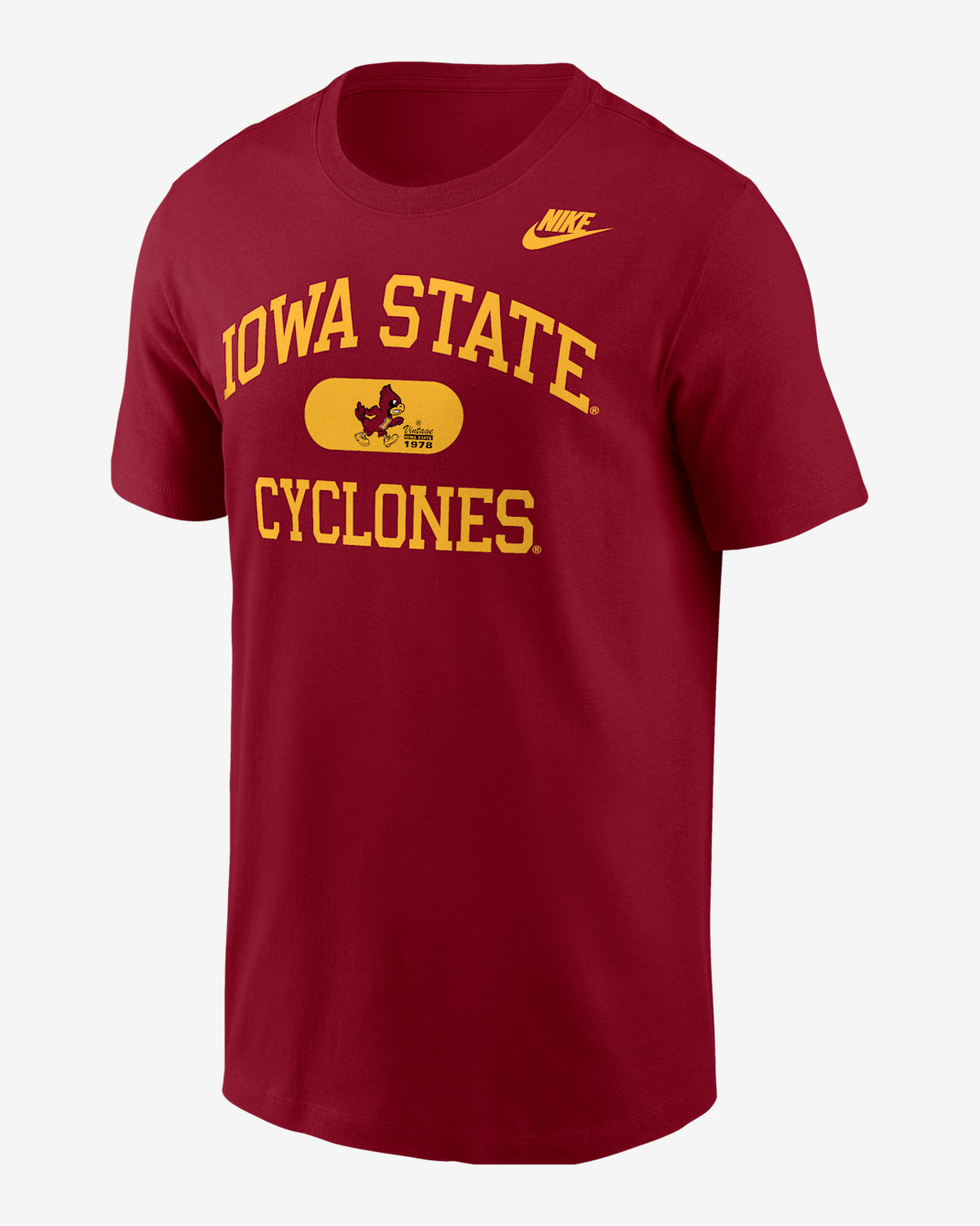 Iowa State Cyclone Men's Nike College T-Shirt - Team Crimson