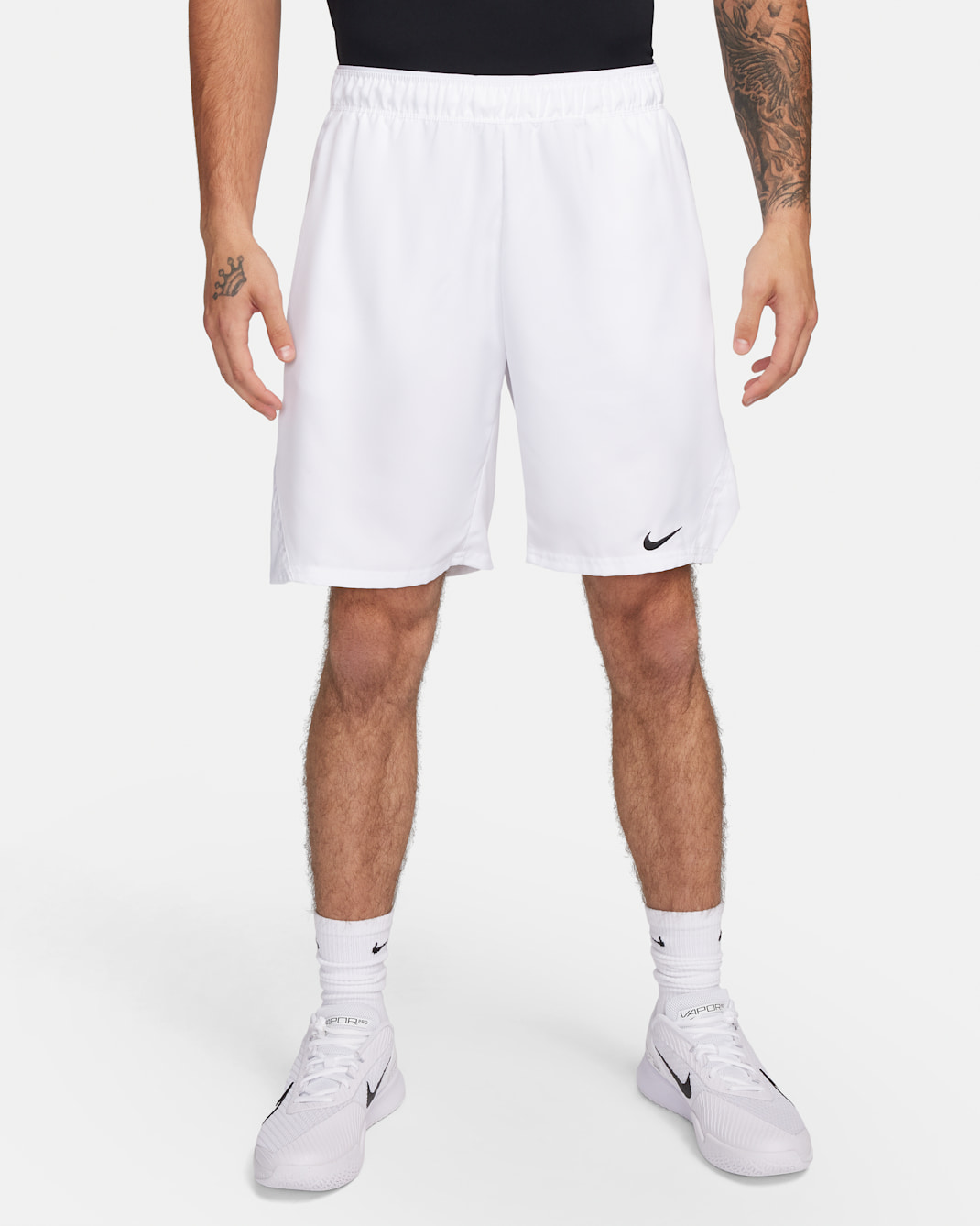 NikeCourt Victory Men's Dri-FIT 23cm (approx.) Tennis Shorts - White/Black