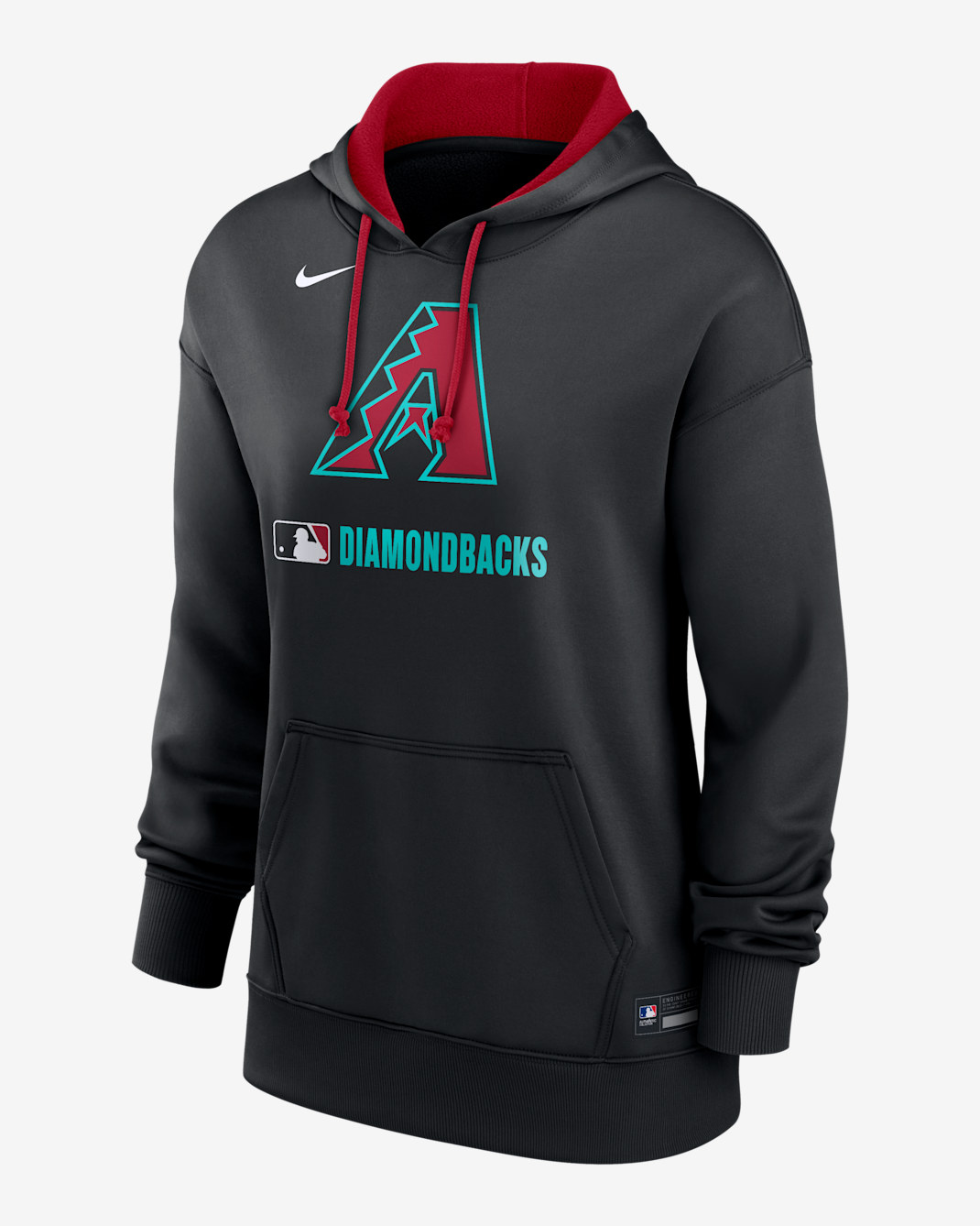 Arizona Diamondbacks Authentic Collection Women's Nike Therma MLB Pullover Hoodie - Black