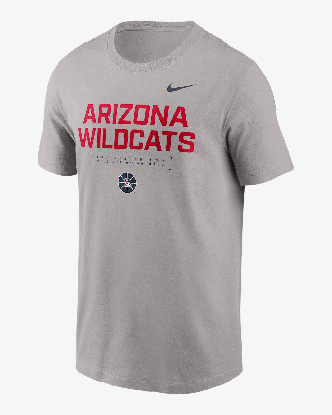 Arizona Courtside Basketball Men's Nike Dri-FIT College T-Shirt - Grey
