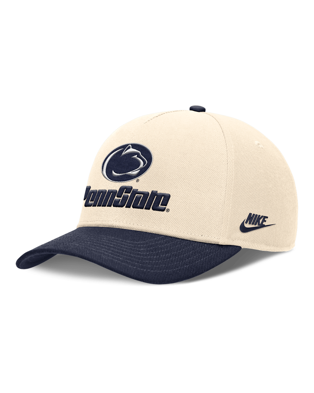 Penn State Primetime Rise Academic Men's Nike Dri-FIT College Adjustable Hat - Natural