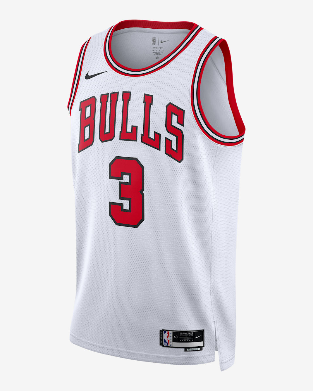 Chicago Bulls Association Edition Nike Dri-FIT NBA Swingman-trøje til mænd - hvid