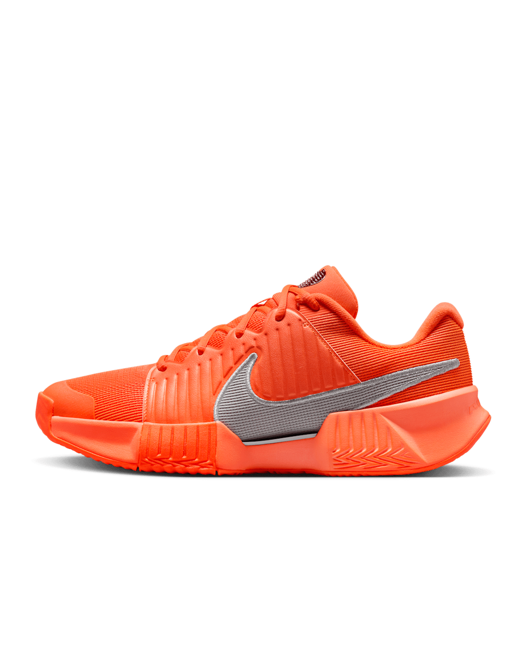 Nike GP Challenge Pro Men's Clay Court Tennis Shoes - Hyper Crimson/Metallic Silver