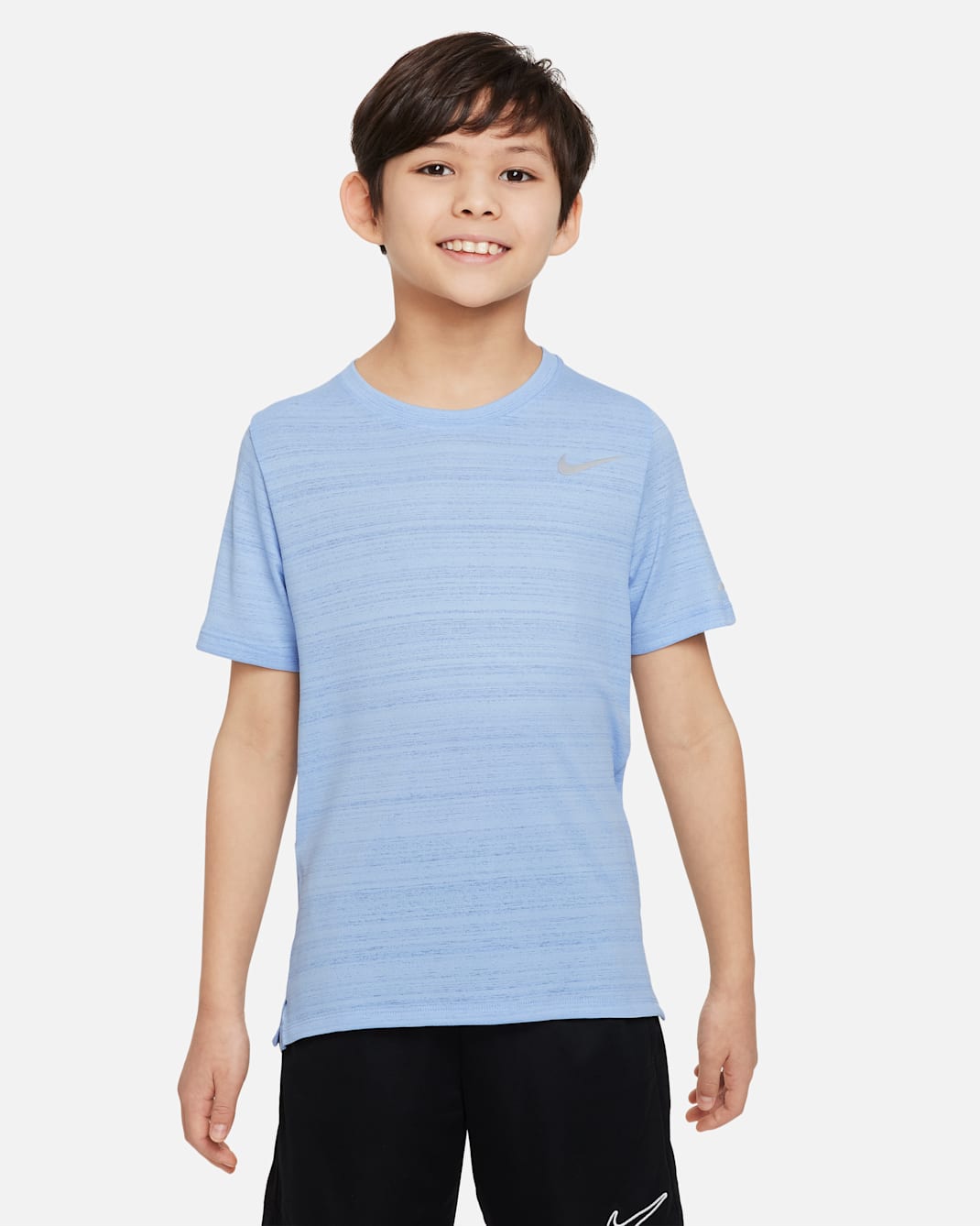 Nike Dri-FIT Miler Older Kids' (Boys') Training Top - Cobalt Bliss