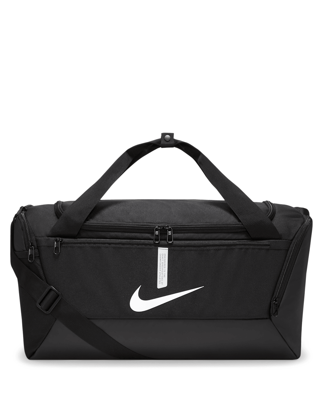 Nike Academy Team Football Duffel Bag (Small, 41L) - Black/Black/White