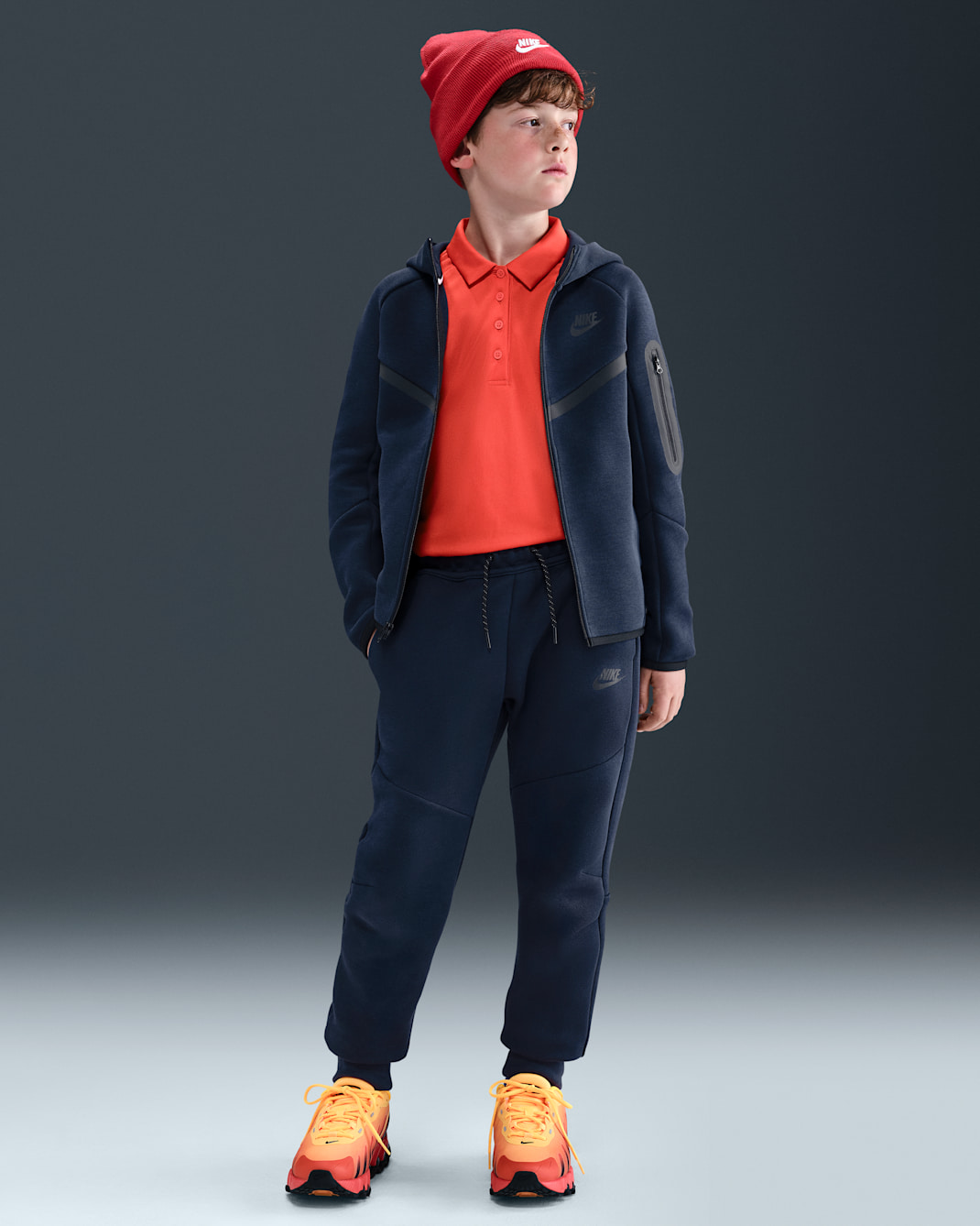 Nike Sportswear Tech Fleece Big Kids' Joggers - Obsidian/Black/Black