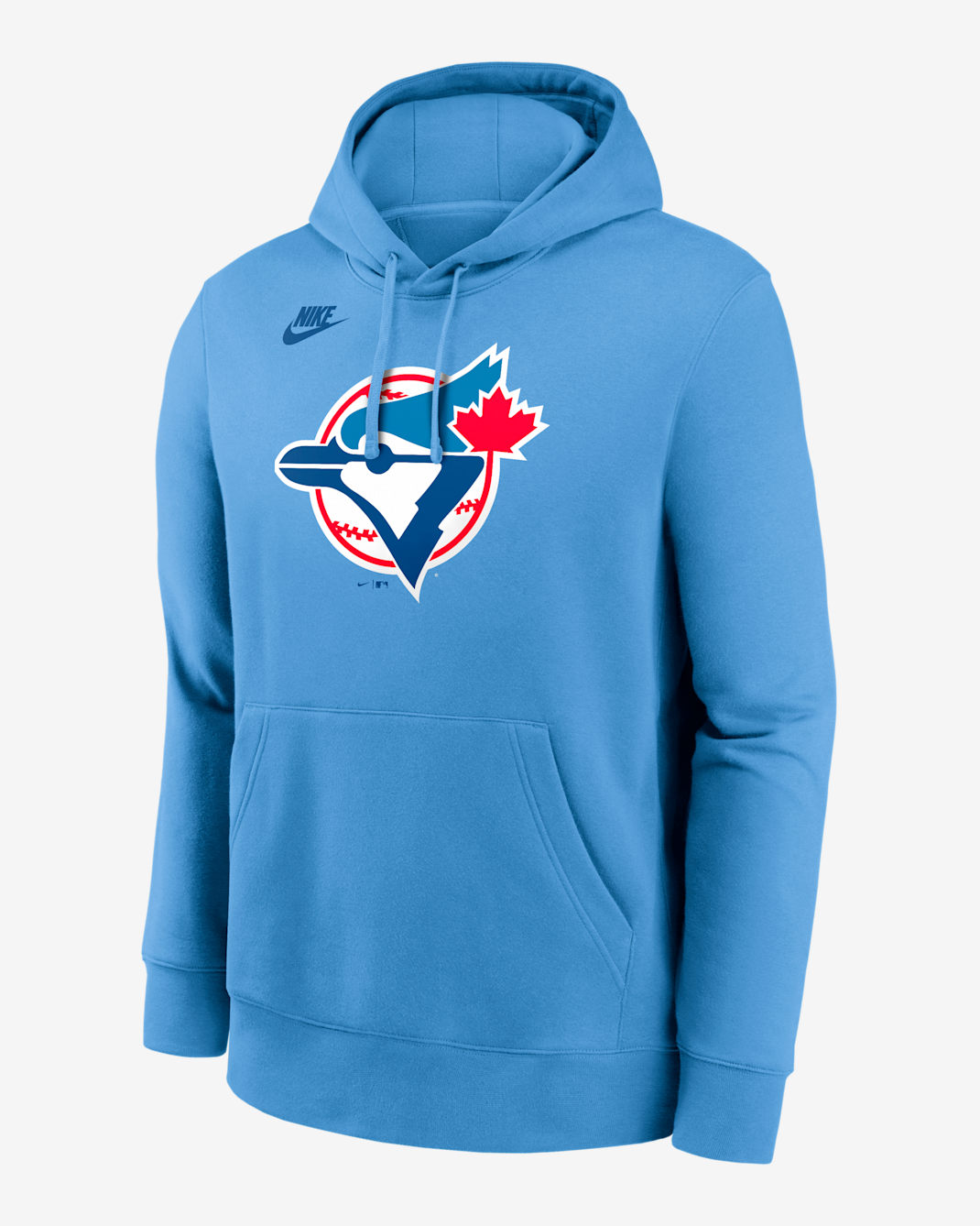Toronto Blue Jays Cooperstown Logo Club Men's Nike MLB Pullover Hoodie - Light Blue