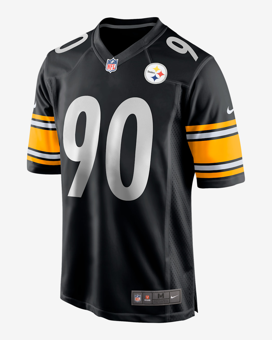 NFL Pittsburgh Steelers (T.J. Watt) Men's Game Football Jersey - Black